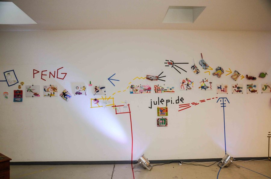 julepi at Pop Shop Gallery, Fashion Week Berlin, with Alice 'n' Tosch and Sandra Winschu